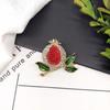 Fashion Rhinestone Fruits Brooch Exquisite Lapel Pins Pomegranate Brooches  Jewelry Accessories