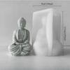 3D Силиконовая форма Будды для изготовления мыла, свечей, изделий из гипса и воска, многоразовая гибкая форма для DIY ручного декора