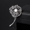 Atmospheric Romantic Dandelion Corsage High-End Femininity Pearl Snowflake Brooch Niche Design Pin With Jewelry