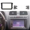 Double DIN Car Fascia for VW Skoda Seat Car Radio Frame Fascia Auto Frame Dash Kit Compatible with Caddy Touran Passat Tiguan