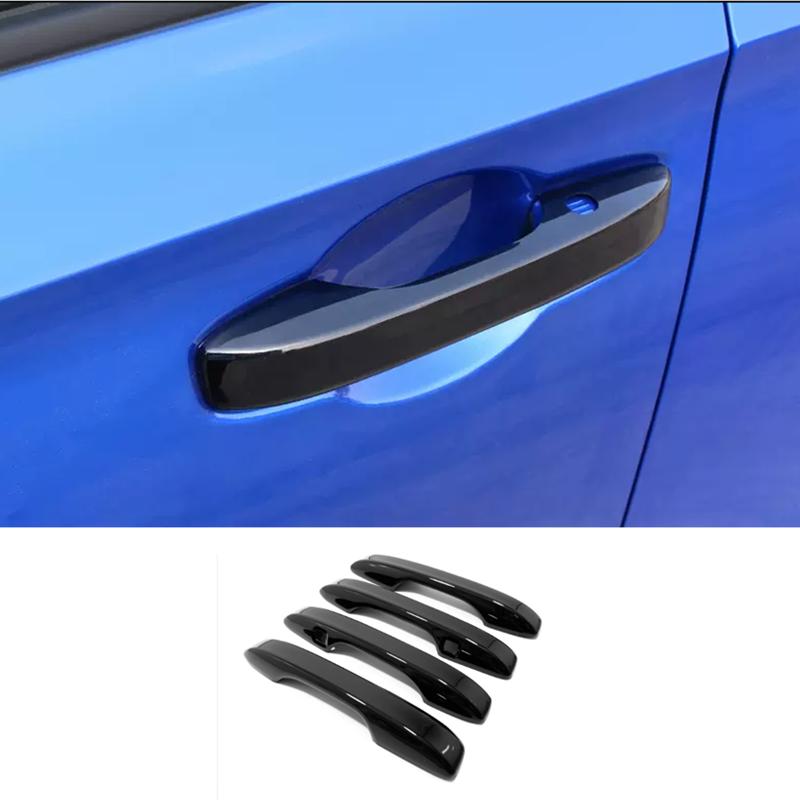 Bright black Door Handles Cover Trim 4pcs For Honda Civic