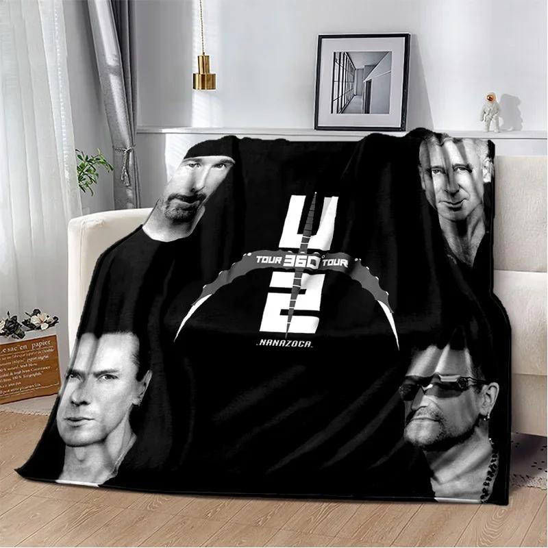 U2 Rock Bang Bono одеяло с 3D принтом, мягкое одеяло для дома, спальни, кровати, дивана, пикника, путешествий, офиса, отдыха, одеяло, детское одеяло