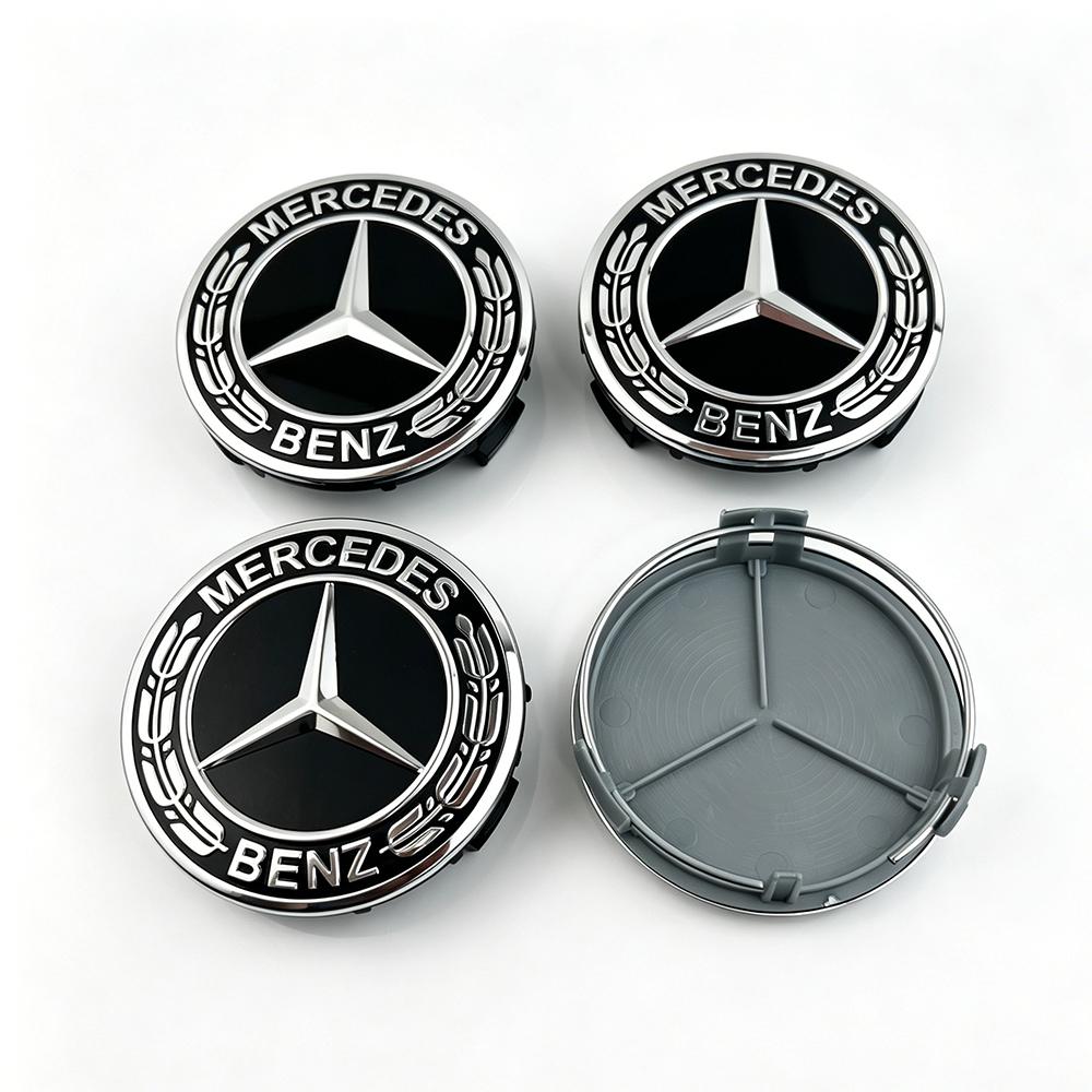 4pcs 75mm Car silver Red Wheel Center Hub Caps For Mercedes Benz AMG W212 W205 W204 W211 W213 Accessories A0004000900 CG1
