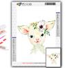Popular 5D Diy Cross Stitch Cute Little Animals With Flowers Painting Full Drill Cross-Stitch Crafts Kit Wall Sticker Home Decor