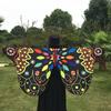 Colorful Soft Fabric Butterfly Wings Tippet Stole Scarf Ladies Fairy Costume