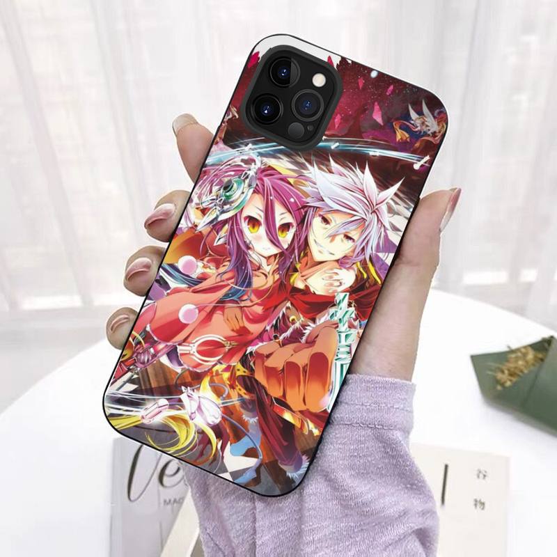 Чехол для телефона Game No Life с аниме для iPhone 11 12 13 Mini Pro Max 8 7 6 6S Plus X 5 SE 2020 XR XS Funda Case