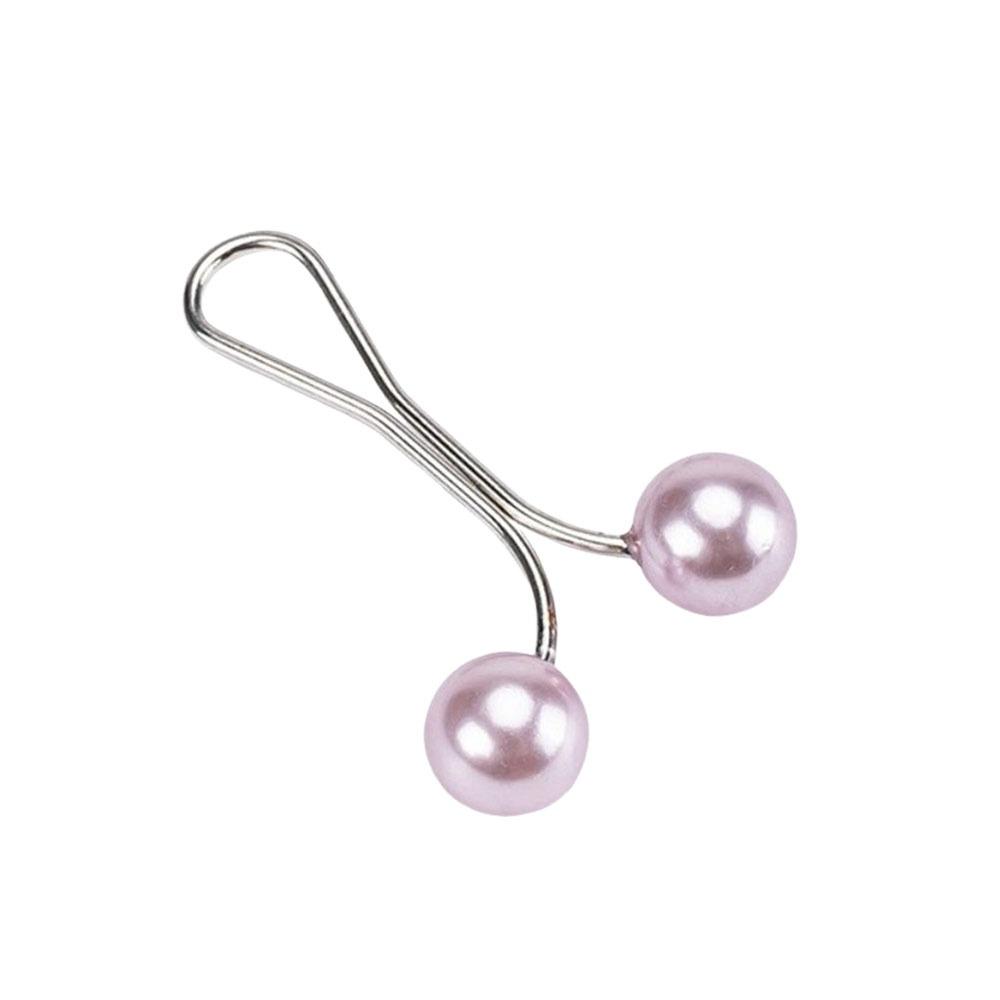 High Quality U-Shaped Pearl Brooch Fixed Straps Adjustable Collar Clip Scarf Pin Anti Slip DIY Sewing Brooches Dress Decoration