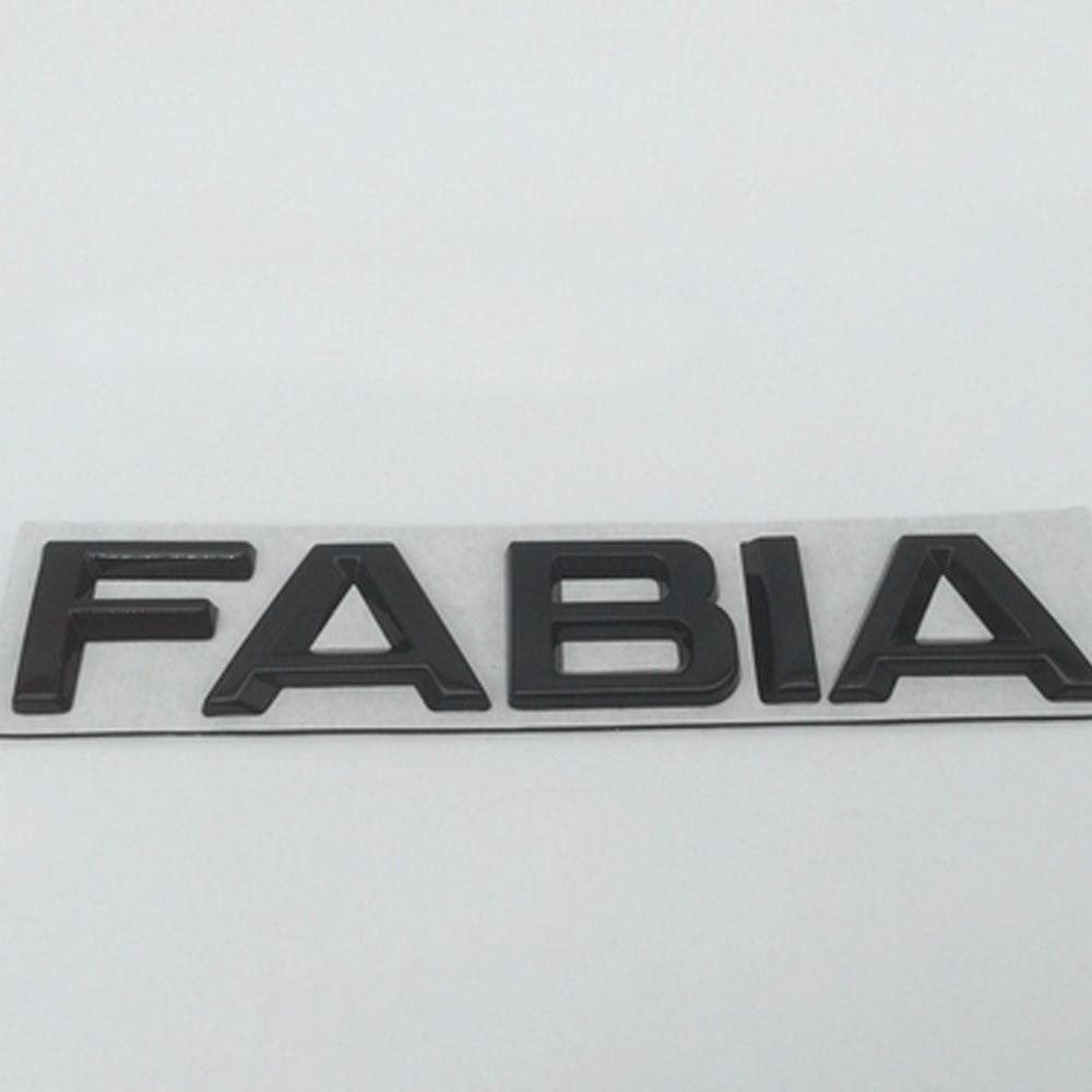 DCLR3 For Skoda Fabia FABIA Logo Lettering Car Rear Trunk Badge Emblem Sticker Style Car Body Fashion Decorate Accessories