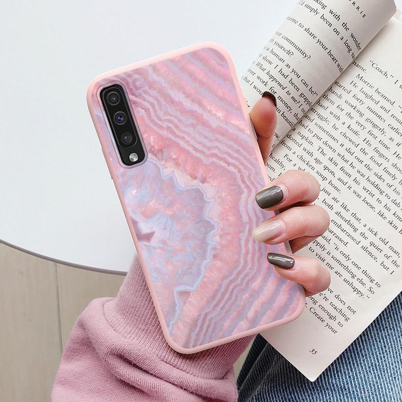 Чехол Для Samsung Galaxy A50 A30S A50S A70 A51 A71 Чехол Защитный ТПУ Fundas Модный Мраморный Каменный Текстурный Coque Capa Силиконовый