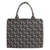 Large-capacity Bag, High-end Winter Canvas Jacquard Handbag, Office Worker Commuter Shopping Bag, Shoulder Tote Bag.