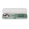 1set 304 Stainless Steel Travel Cutlery Set With Storage Box Stainless Steel Silverware  For Lunch