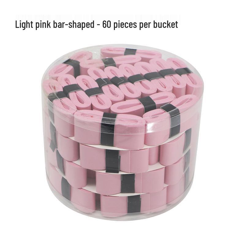 Elastic Perforated PU Leather Overgrip for Badminton, Tennis & Table Tennis Rackets, Fishing Rods with Ribbed Sweatband