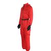 Children's Long Sleeved Solid Color Red Jumpsuit Cosplay Clothing