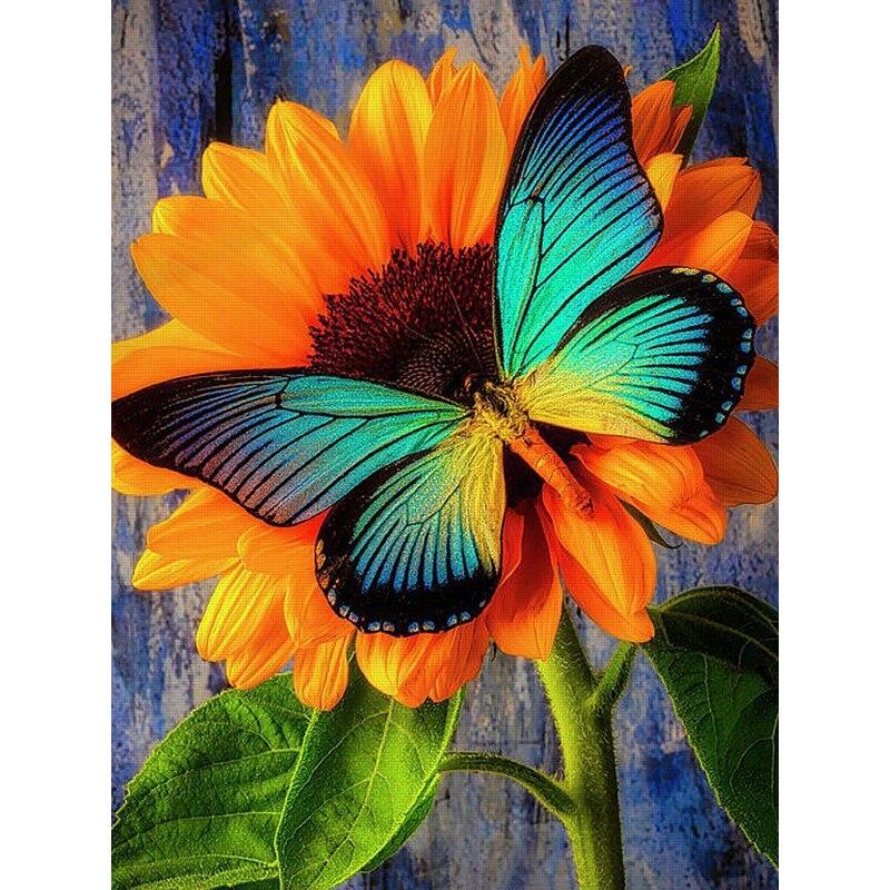 5D DIY Алмазная картина Свежий цветок Алмазная вышивка Цветочная сцена Вышивка крестом Полный круглый дрель Домашний декор Ручной подарок