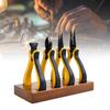 6 Piece Mini Pliers Set, Pointed Nose, Diagonal, End Cutting, for Crafts Work, Electronic Repair