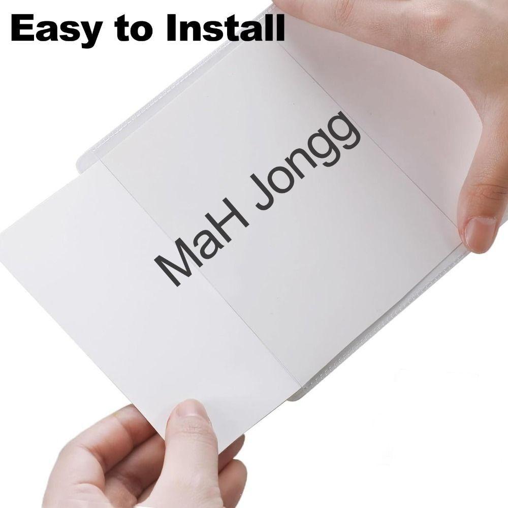 Matte Clear Mahjong Card Sleeve Waterproof Lightweight Mah Jongg Cards Holder Durable Oil-resistant Protective Sleeve Card Game