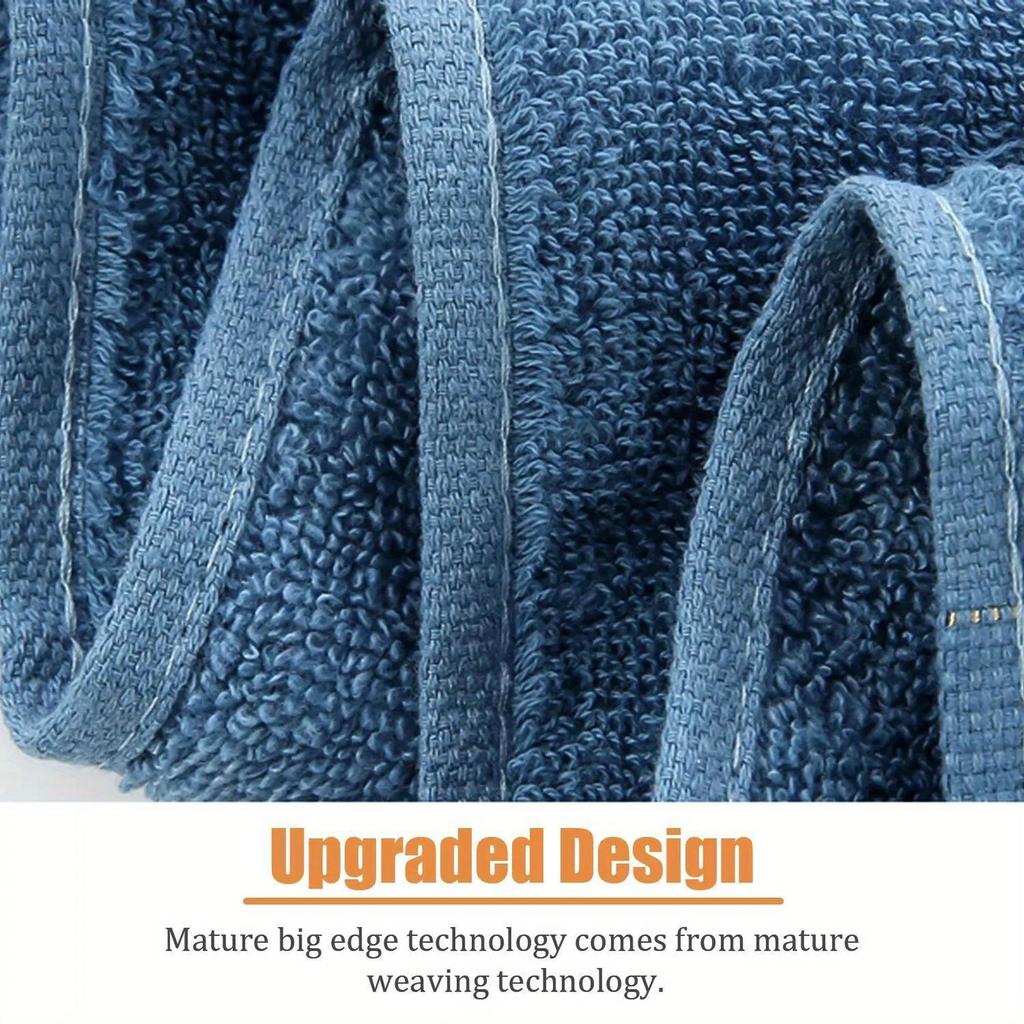 Утолщенное впитывающее полотенце из хлопка с вышивкой