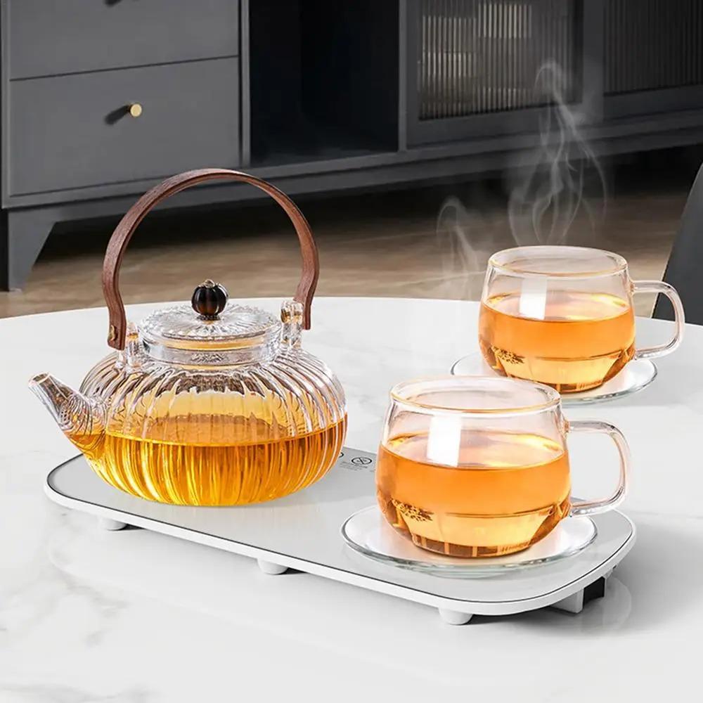 EU Plug Electric Food Warming Plate Intelligent Heating Placemat Dish Warming Tray Office