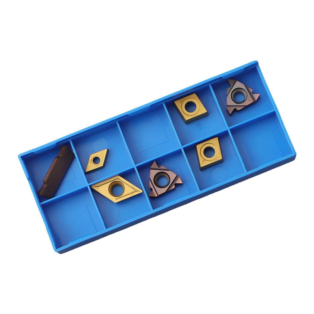 7pcs Carbide Inserts for 16mm Shank Lathe Boring Bar Turning Tool Holder CS