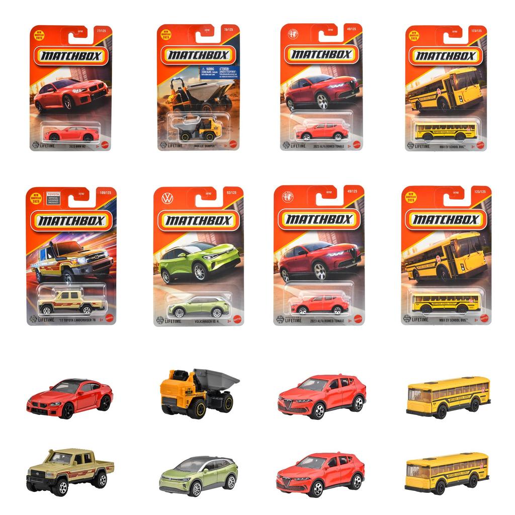 Matchbox Basic Car D Assortment Vehicle Toys Mini Cars 24 Cars Box Sale 3 Years Old and Up Multi 98CD-30782