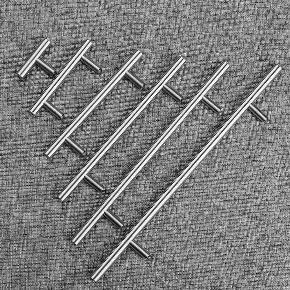Hardware Furniture Component Drawer Door Knobs Stainless Steel Knobs T-Bar Handle Wardrobe Pulls