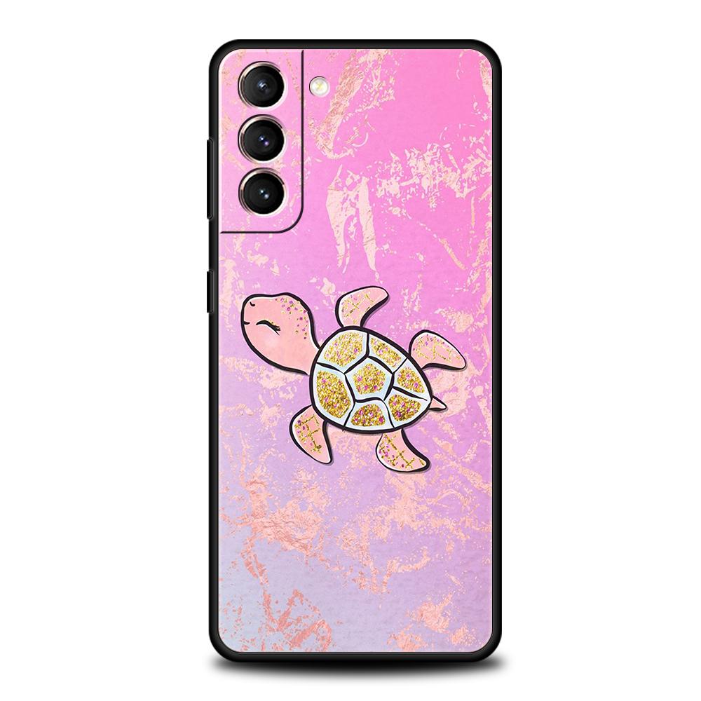 Милый Чехол-Черепашка для Samsung Galaxy S24 S23 S22 S20 S21 FE Ultra S24 S23 S10 S10E S9 S8 Plus 5G Силиконовый Чехол для Телефона Capa