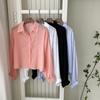 New ArrivalS Open Run Women S Shirt Daily Collar Neck Simple Short Plain Shirt