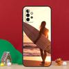 HAWAII BEACH SURF GIRL SURFING ART Case For Samsung Galaxy A36 A56 A06 A13 A53 A32 A12 A22 A52 A35 A17 A16 A55 A15 A54 A34 A14