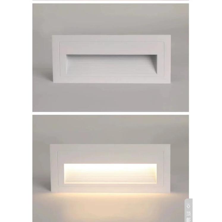 LED IP65 Waterproof Stairs Step Light Outdoor Wall Lamp Corner Garden Street Footlight Recessed for Porch Yard Balcony 220V