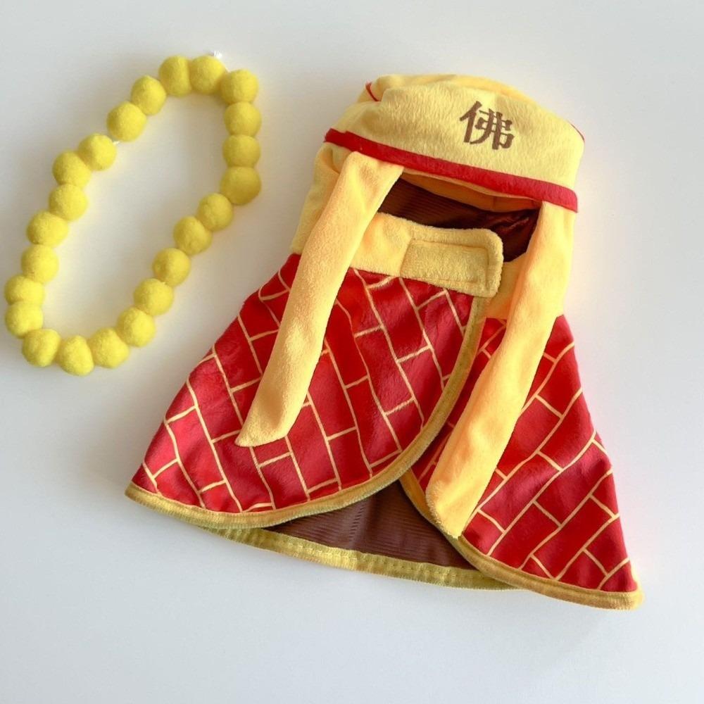 Warm Pet Monks Outfit Soft Pet Cloak Scarf Cute Cat Cosplay Costume Christmas