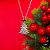 Рождественская елка Подвеска Ожерелье со Звездой и Фианитом