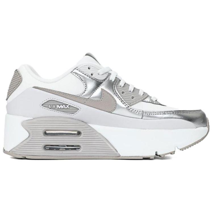 Nike Air Max 90 LV8 Summit White Vast Grey Metallic Platinum College Grey Женские IB0170-101