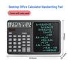 Solar 12-Digit Calculator & Electronic Memo Board with Large Screen and Dual Power