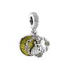  Charm Beads Silver Bracelet Necklace DIY Jewelry Women Gift Snake Dangle Beads