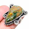 Rainforest Jasper Gemstone 925 Sterling Silver Jewelry Ring Size 6.5 B7F31