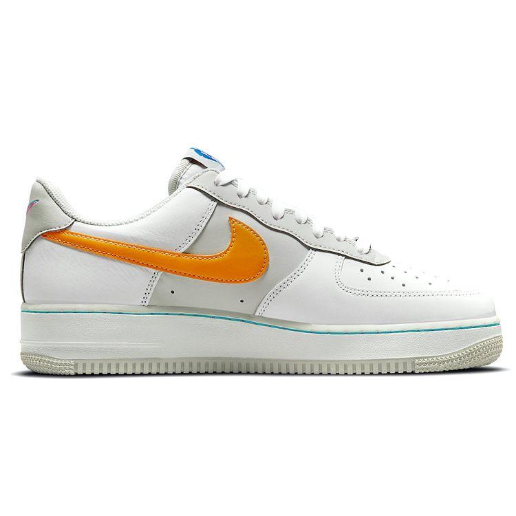 NBA x Nike Air Force 1 07 LV8 75-я годовщина - Spurs Мужские кроссовки Белый Серо-туманный Солнечный циферблат DC8874-100