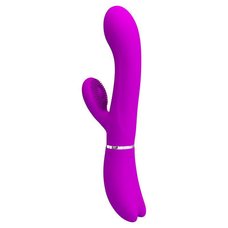 Pilot Dual Motor Silicone Vibrator for Women's Self-Stimulation with Multi-Frequency Vibration and USB Charging