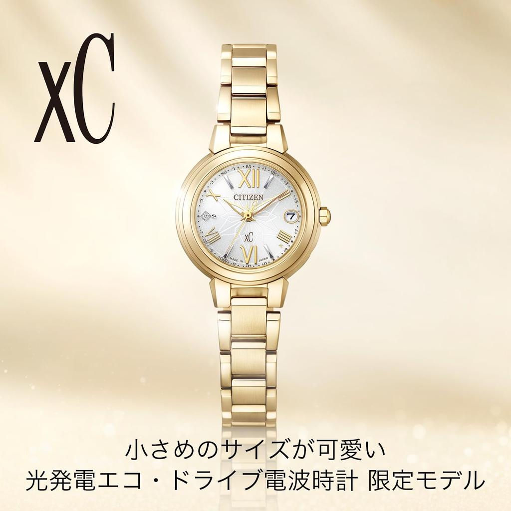 XC Limited Business Gold Сделано в Японии [CITIZEN] ES9433-56A Радиоуправляемые часы, Водонепроницаемые, Издание, Женские часы, & Белый, Аналоговый,