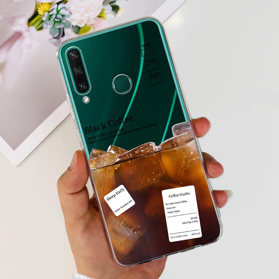 New Case For Huawei Y6p MED-LX9 Luxury Flower Love TPU Soft Silicone Back Cover For Huawei Y6p Y6P 2020 Bumper Phone Case Funda