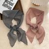 Scarf New Lazy Style Cotton and Linen Solid Color Long Scarf Multi-purpose Headscarf Headband Waffle Plaid Cotton and Linen Silk Scarf Women