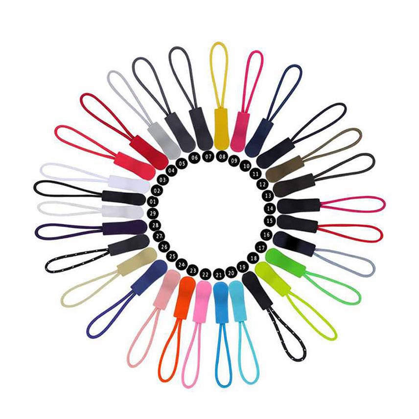 10 шт. Пулер для молнии, Набор для ремонта молнии, Цветные язычки, Концевик для шнура, Замена клипсы, Аксессуары для молнии куртки, рюкзака