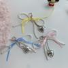 Pearl Bowknot Keychain Pendant Hanging Ornament Pendant Keyring Backpack Decoration Charm Jewelry
