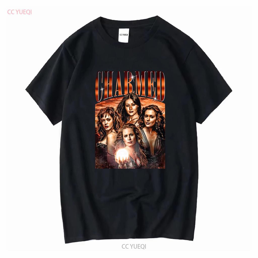 Ограниченная серия футболка Halliwell Charmed в винтажном стиле по мотивам телесериала Для женщин и мужчин с длинным или коротким рукавом винтажная стирка уличная одежда