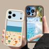 Чехол с принтом Пляж Побережье для iPhone 17 Pro Max Чехол iPhone 16 15 14 13 Pro Max 11 17e 16e Ударопрочный бампер Мягкий силиконовый чехол для телефона