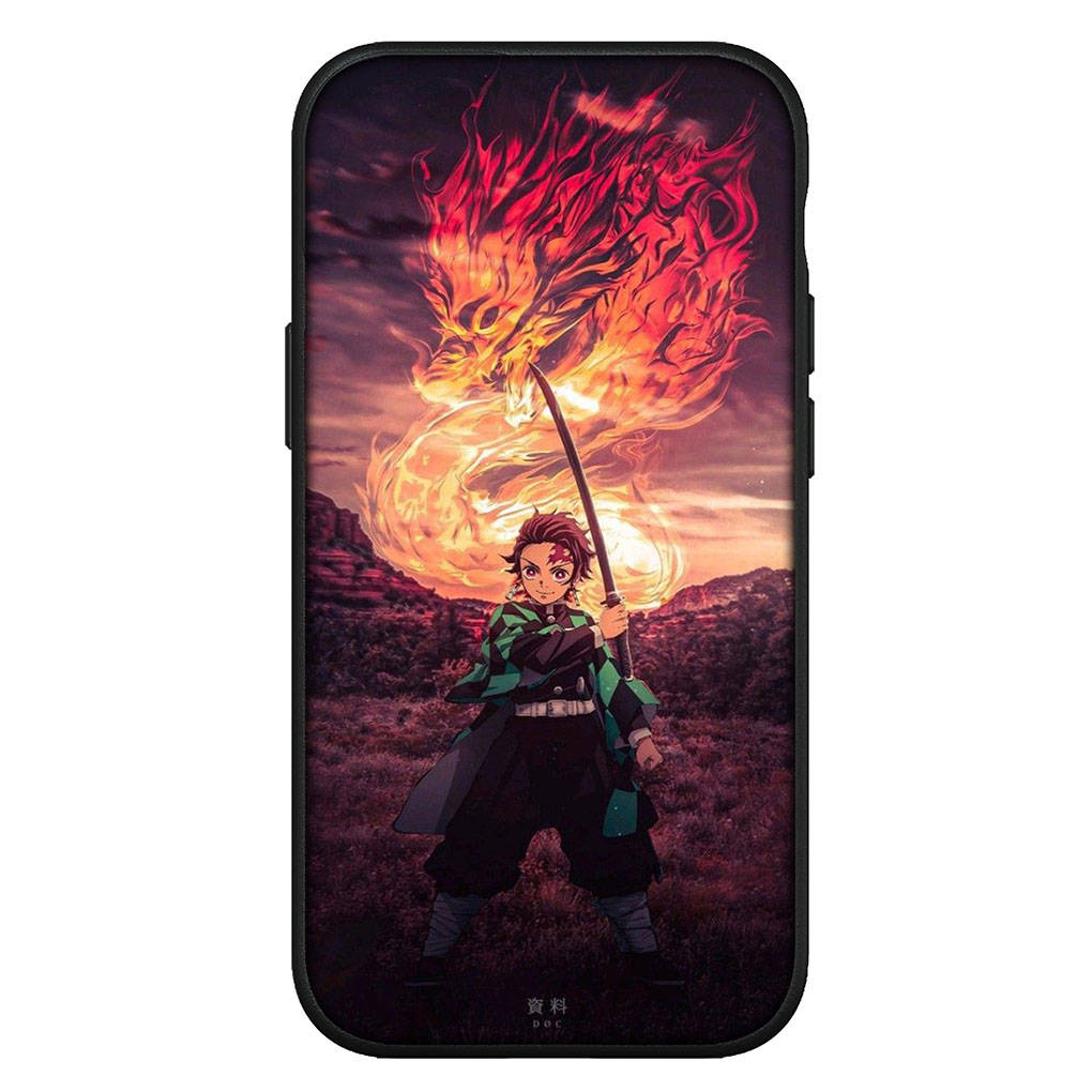 Для iPhone 16 15 Xiaomi Redmi Note 13 12 11 Pro Max X 9 14 XR Samsung Galaxy S24 S23 Plus Huawei OPPO Muichiro Tokito Tanjirou Demon Slayer чехол для телефона