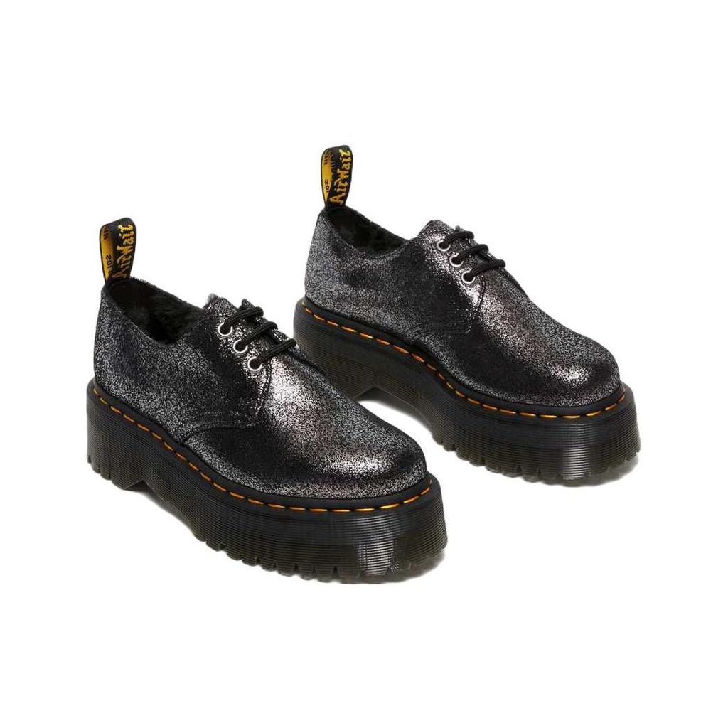 Dr. Martens Leather Commuter Warm Low-Top Casual Shoes Unisex Casual Shoes Black 27957012