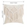 Ручная работа Бохо Макраме Наволочка Пасторальная Квадратная Наволочка для Диванной Подушки Моющаяся с Кисточкой Вязаная Наволочка Кафе
