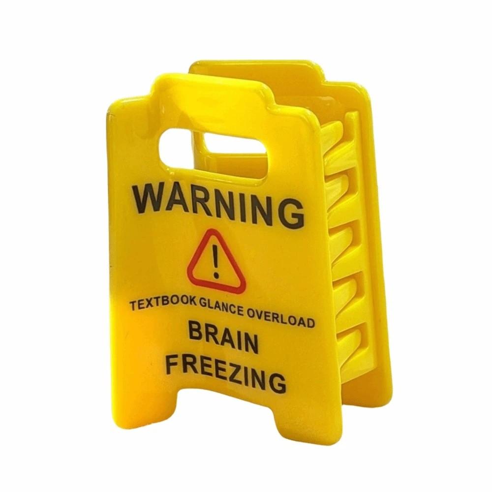 Novelty Overstimulated Hair Clip Warning Message Warning Sign Hairpins Daily