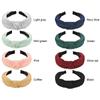 Women Headdress Solid Color Cloth Headband Girls Hairband Hair Hoop Female Hair Accessories
