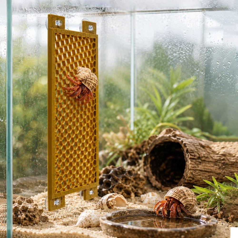 Anti-Slip Hermit Crab Ladder Secure Suction Cup Climbing Mesh Panel Glass Tank